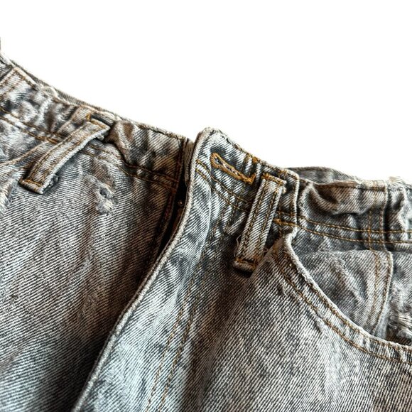 Jordace Retro Vintage 1990s Straight Leg Jeans Pants Logo Distressed Size 28 - Picture 7 of 14